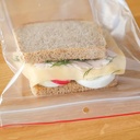 100pcs Clear Plastic Ziplock Bags size 5 (4x5.5")