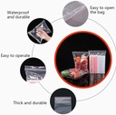 100pcs Clear Plastic Ziplock Bags size 7  (6.7"x7.9")