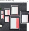 100pcs Clear Plastic Ziplock Bags size 7  (6.7"x7.9")
