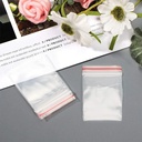 100pcs Clear Plastic Ziplock Bags size 0 (1.6x2.4")