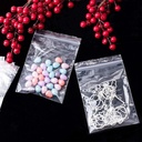 100pcs Clear Plastic Ziplock Bags size 0 (1.6x2.4")