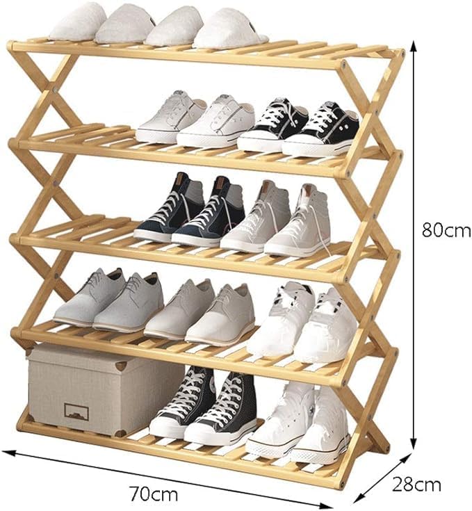 Bamboo Shoes Rack Stand 5 Tier