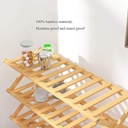 Bamboo Shoes Rack Stand 5 Tier