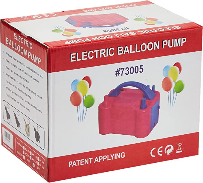 Youmay Automatic Two Nozzles Balloon Air Pump, Multicolor, 73005