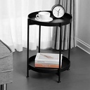 Side Table -2 Tier - Circluar plate