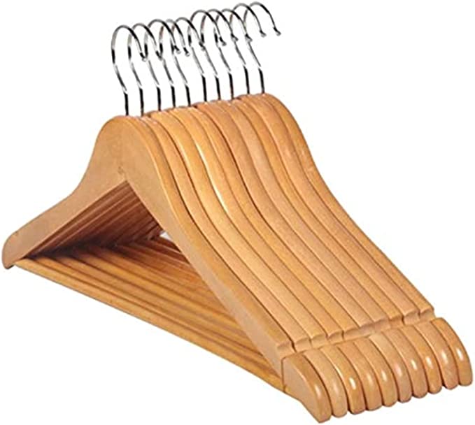 wooden hanger 10 pcs