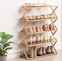 Bamboo Shoes Rack Stand 5 Tier