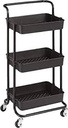 3 Tier Metal Rolling Utility Cart with Wheel