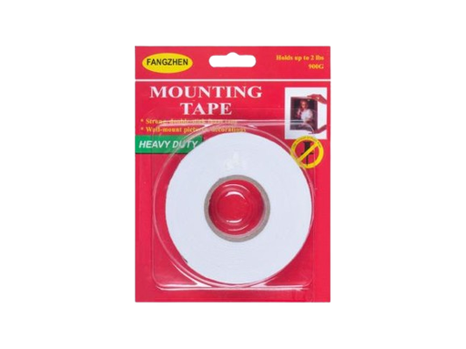 [CNST-0037] Double-sided adhesive tape - with a layer of sponge 5 meter 3/4 inches wide