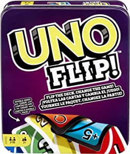 [TOYS-0025] UNO Playing Card Game UNO Flip (Uno, Flip Tin Box)