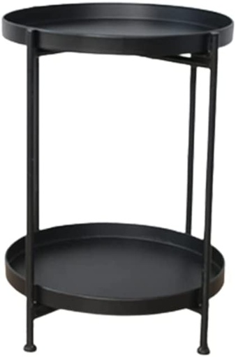 [Home-0059] Side Table -2 Tier - Circluar plate