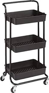 [Home-0066] 3 Tier Metal Rolling Utility Cart with Wheel